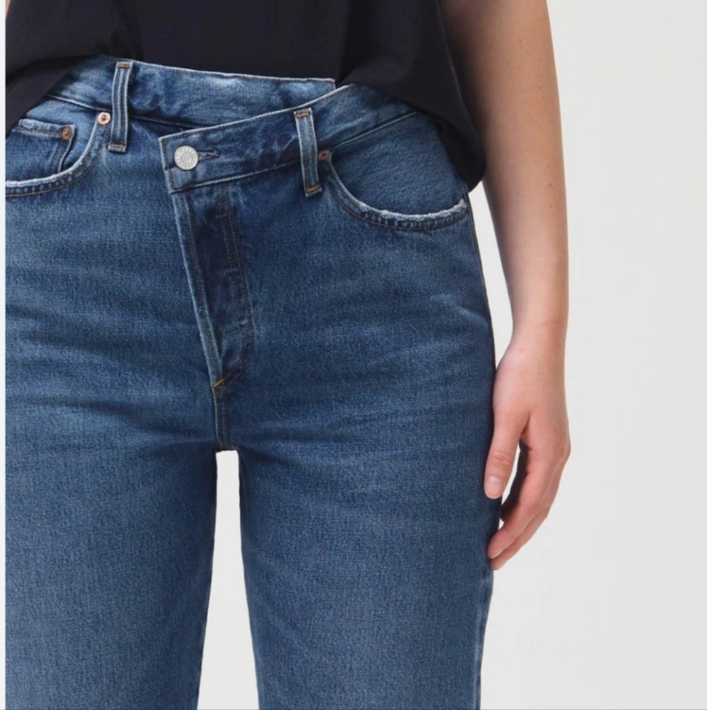 Agolde PRELOVED Criss Cross Straight Leg Size 32